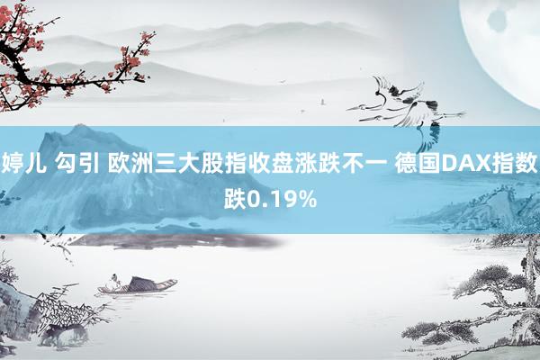 婷儿 勾引 欧洲三大股指收盘涨跌不一 德国DAX指数跌0.19%